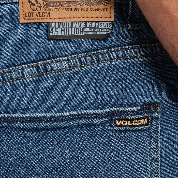 VOLCOM MODOWN DENIM BROEK WASHED BLUE