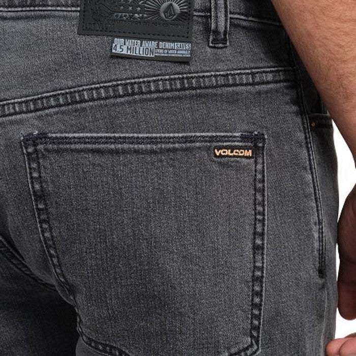 VOLCOM SOLVER DENIM BROEK NEUTRAL GREY