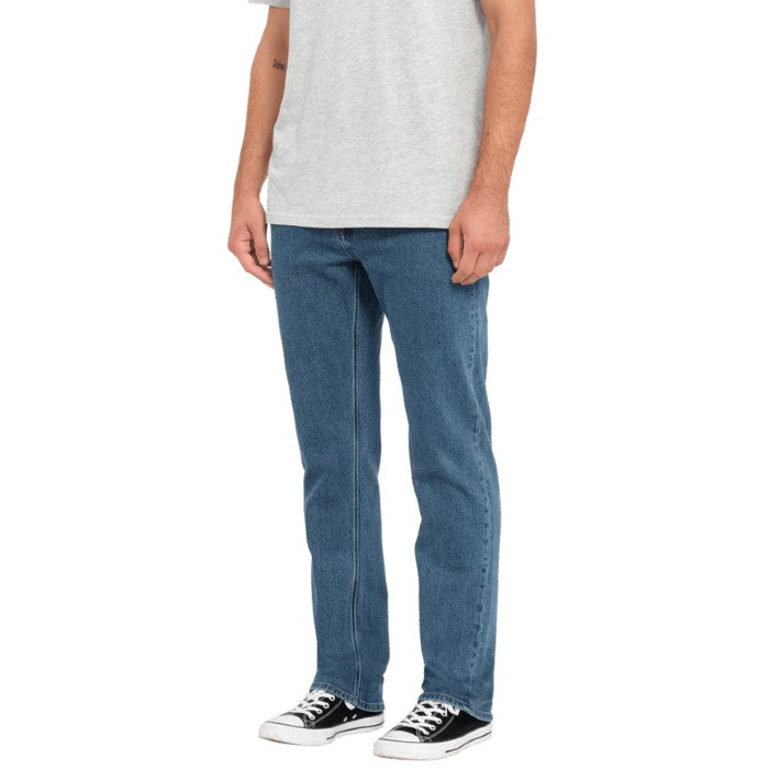 VOLCOM SOLVER DENIM BROEK WASHED BLUE