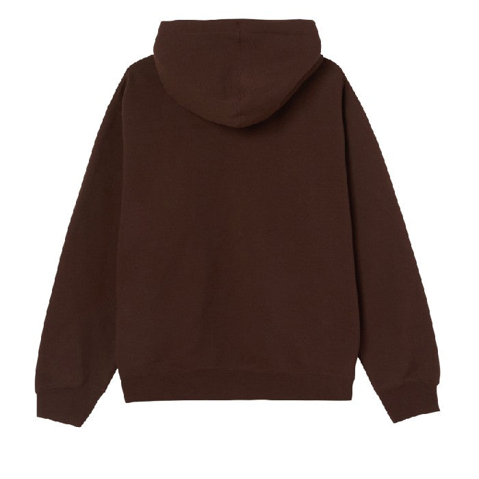 OBEY ESTABLISHED WORKS EYES HOODIE JAVA BROWN