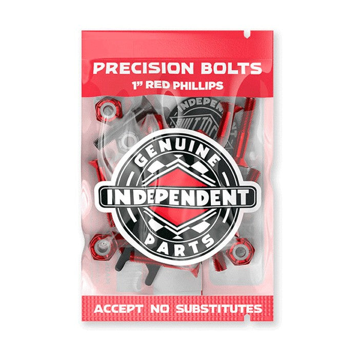 INDEPENDENT MOUNTING KITS PHILLIPS HARDWARE 1 INCH W/TOOL MONTAGE SET - RED/BLACK The Old Man Boardsports Independent